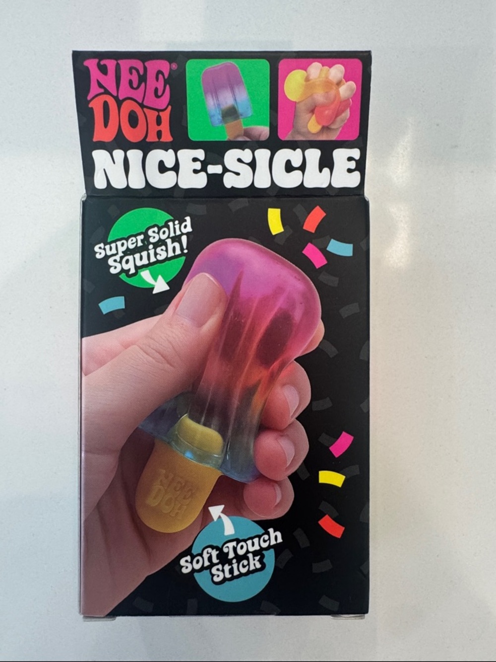 NeeDoh Nice-Sicle Multicolor Popsicle Squishy Toy NEW - Picture 3 of 6